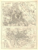 VIENNA & ROME. City plans. Wien. Roma. Austria. Italy.  JOHNSTON 1906 old map