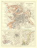 EUROPE. St Petersburg Athens Piraeus Constantinpole Bosphorus. JOHNSTON 1906 map