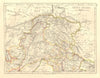 BRITISH INDIA NORTH. Jammu Kashmir Punjab Himalayas.  JOHNSTON 1906 old map