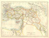 OTTOMAN TURKEY IN ASIA. Cyprus Levant Mesopotamia Palestine.  JOHNSTON 1906 map