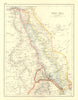 RED SEA. Egypt Eritrea Hedjaz Asir Yemen. Nile valley. Sinai.  JOHNSTON 1906 map