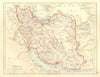 PERSIA. Showing provinces. Iran. Persian Gulf. Bushire.  JOHNSTON 1906 old map