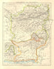 AFGHANISTAN & BALUCHISTAN. Kabul.British Baluchistan (pink).Pakistan  1906 map