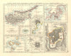 CYPRUS HONG KONG TOKYO PEKING JERUSALEM. City plans. Anzhu islands  1906 map