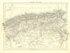 ALGERIA & TUNIS. Maghreb Tunisia. Provinces. Telegraph cables. JOHNSTON 1906 map