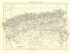 ALGERIA & TUNIS. Maghreb Tunisia. Provinces. Telegraph cables. JOHNSTON 1906 map