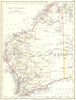 WEST AUSTRALIA. Goldfields Explorers route Giles Forrest Roe Warburton 1906 map