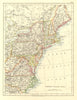 UNITED STATES NORTH EAST. New England Appalachia Atlantic states. USA 1906 map