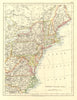 UNITED STATES NORTH EAST. New England Appalachia Atlantic states. USA 1906 map