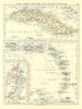 CARIBBEAN ISLANDS.Cuba British Honduras Windward/Leeward.  JOHNSTON 1906 map