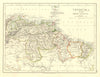 VENEZUELA / GUIANAS. Suriname. British French Dutch Guyana.  JOHNSTON 1906 map
