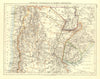 URUGUAY PARAGUAY NORTH ARGENTINA. River Plate States Chile.  JOHNSTON 1906 map