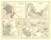 S AMERICA CITIES. Buenos Aires Rio de Janeiro Valparaiso Lima. JOHNSTON 1906 map