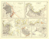 S AMERICA CITIES. Buenos Aires Rio de Janeiro Valparaiso Lima. JOHNSTON 1906 map