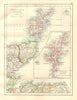 MORAY FIRTH. Caithness Elgin Shetlands Orkneys. Scotland. JOHNSTON 1920 map