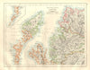 HEBRIDES. Skye Harris Lewis Uist Cromarty Highlands Scotland. JOHNSTON 1920 map