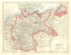 GERMANY post WW1. Upper Silesia East Prussia & Saar basin plebiscites 1920 map