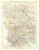 ALBANIA & SERBO-CROAT-SLOVENE STATE later Yugoslavia. Bosnia Serbia &c 1920 map