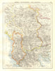 ALBANIA & SERBO-CROAT-SLOVENE STATE later Yugoslavia. Bosnia Serbia &c 1920 map