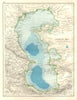 CASPIAN SEA depths. Baku. Trans-Caspian Province. Astrakhan. JOHNSTON 1920 map