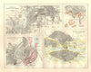 EUROPEAN CITIES. Berlin Copenhagen Stockholm Christiania/Oslo. JOHNSTON 1920 map