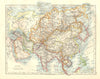 ASIA POLITICAL. Persia Siam Hejaz China Japan British India. JOHNSTON 1920 map