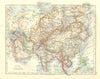 ASIA POLITICAL. Persia Siam Hejaz China Japan British India. JOHNSTON 1920 map