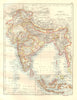 BRITISH INDIA. Burma Nepal Bhutan Ceylon. East Indies. JOHNSTON 1920 old map
