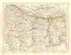 BRITISH INDIA NE. Bengal Nepal Bhutan Calcutta Bihar Orissa. JOHNSTON 1920 map