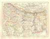 BRITISH INDIA NE. Bengal Nepal Bhutan Calcutta Bihar Orissa. JOHNSTON 1920 map