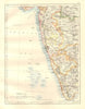 BRITISH INDIA SW.Bombay Mysore Malabar Coast Lakkadives Kerala 1920 old map