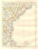 BRITISH INDIA SE. Madras Hyderabad Coromandel Coast. JOHNSTON 1920 old map