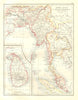 BURMA CEYLON SIAM MALAY PENINSULA. Assam Singapore Thailand 1920 old map