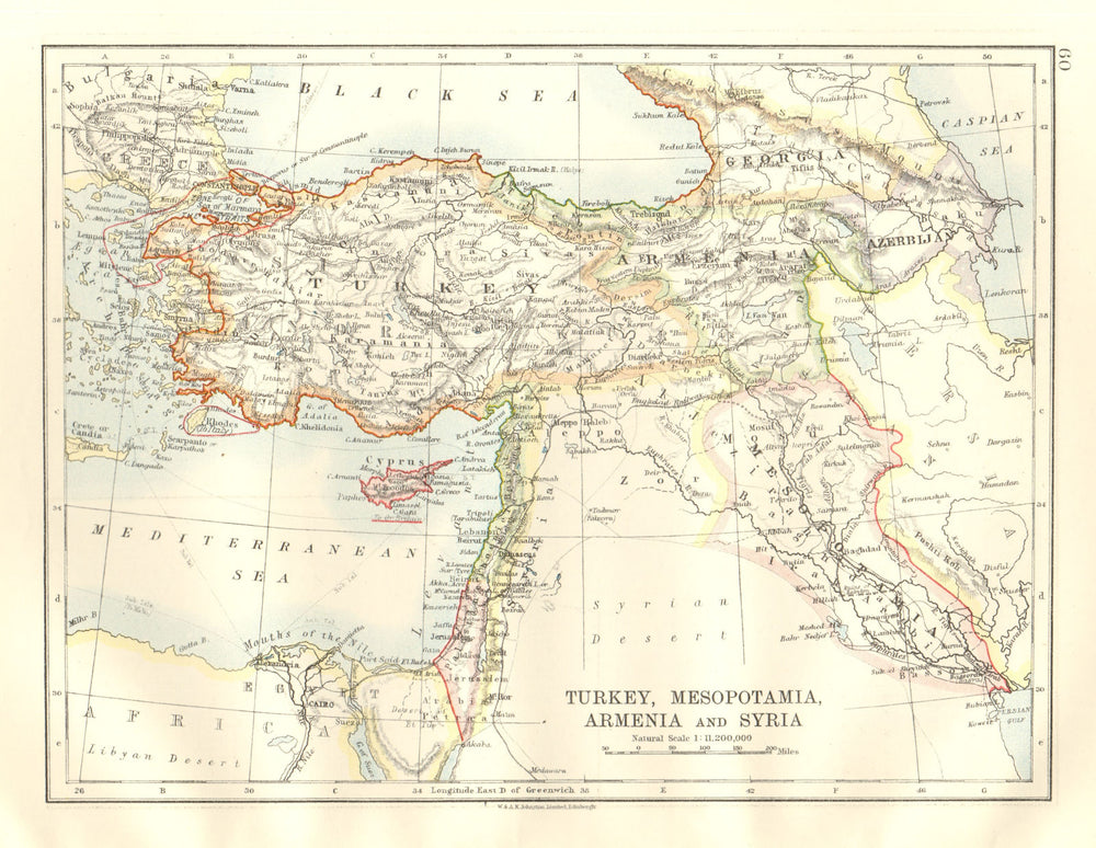 MIDDLE EAST. Treaty of Sevres. Armenia. Zone of Straits DMZ.Mesopotamia 1920 map