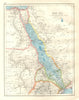 RED SEA. Egypt Eritrea Hedjaz Asir Yemen. Nile valley. Sudan. JOHNSTON 1920 map