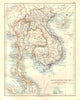 FRENCH INDOCHINA & SIAM. Thailand. Guangzhouwan (Zhanjiang) enclave 1920 map