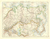 ASIAN RUSSIA. Divided Sakhalin. Japanese Kurile Islands. JOHNSTON 1920 old map