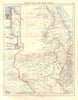 UPPER NILE, EAST SUDAN & SUEZ CANAL. Khartoum.White/Blue Nile. JOHNSTON 1920 map