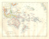 COLONIAL OCEANIA PACIFIC.British Dutch Spanish French Japanese 1920 old map