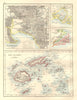 AUSTRALASIA. Melbourne plan. Fiji Viti/Vanua Levu. Otago Port Phillip 1920 map