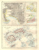 AUSTRALASIA. Melbourne plan. Fiji Viti/Vanua Levu. Otago Port Phillip 1920 map