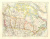 DOMINION OF CANADA. Provinces. Canadian Pacific Railroad. JOHNSTON 1920 map
