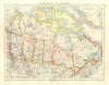 DOMINION OF CANADA. Provinces. Canadian Pacific Railroad. JOHNSTON 1920 map