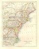 UNITED STATES NORTH EAST. New England Appalachia Atlantic states. USA 1920 map