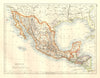 MEXICO & Central America. Guatemala British Honduras Nicaragua JOHNSTON 1920 map