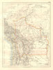 BOLIVIA inc. North Gran Chaco lost to Paraguay in 1932-35 war. JOHNSTON 1920 map