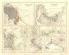 S AMERICA CITIES. Buenos Aires Rio de Janeiro Valparaiso Lima. JOHNSTON 1920 map