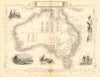 AUSTRALIA.Sydney view.Pre-Queensland (est 1859).Counties.TALLIS/RAPKIN 1849 map