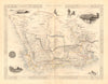 CAPE COLONY. Cape Town & Grahamstown views. South Africa.TALLIS/RAPKIN 1849 map