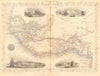 WESTERN AFRICA.Kong Mountains.Caravan routes.Slave Coast.TALLIS/RAPKIN 1849 map